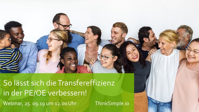 Webinar Verbesserung der Transfereffizienz in der Personalentwicklung, 25.09.2019